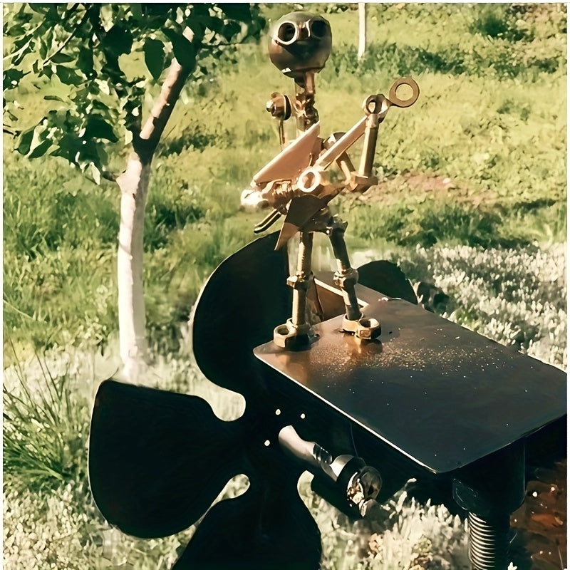 Käsintehty Metallinen Rumpali-Tuulipyörä