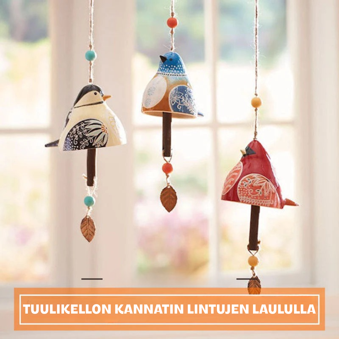 Tuulikellon teline linnunlaululla