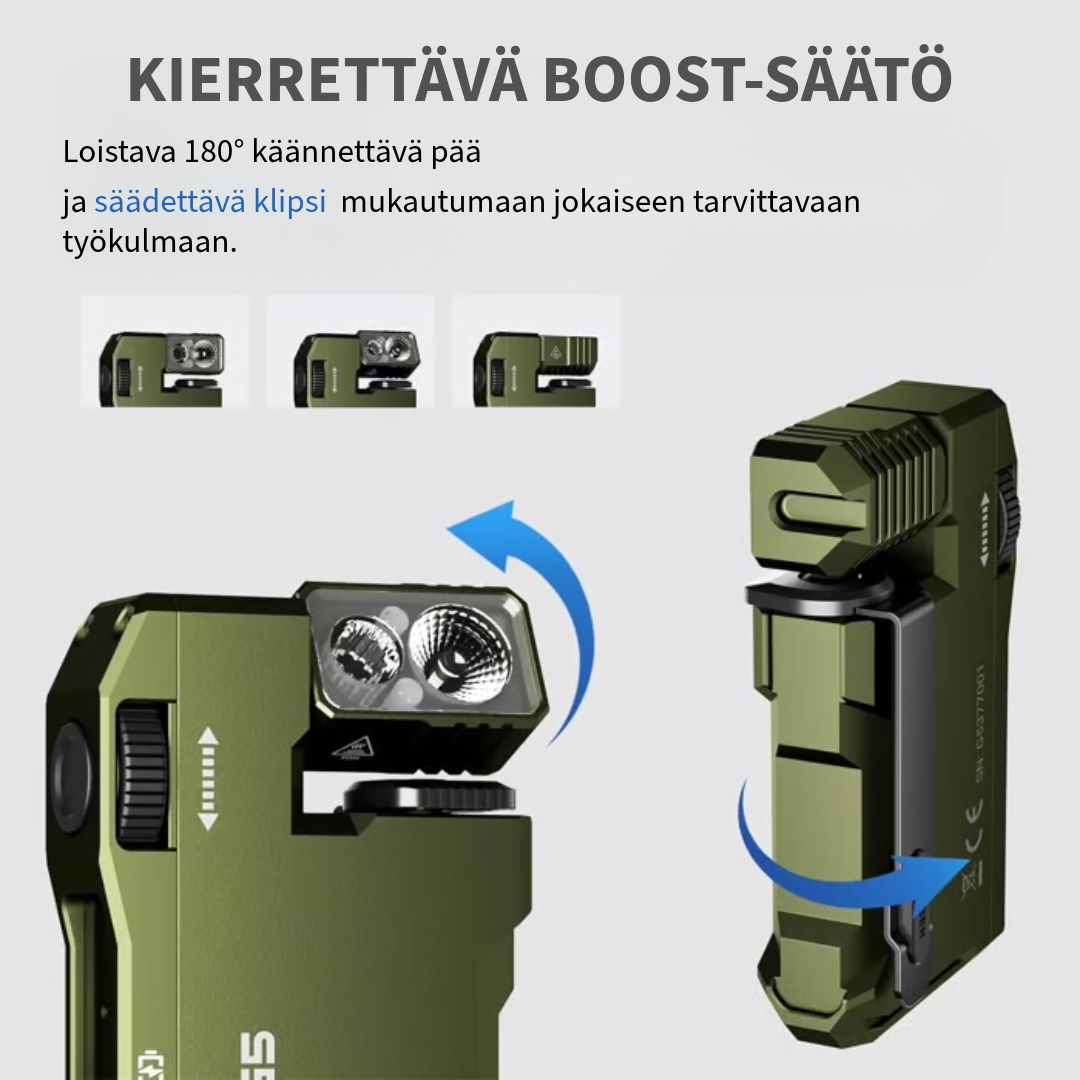 WUBEN™ G5 | Taskukokoinen LED-valaisin