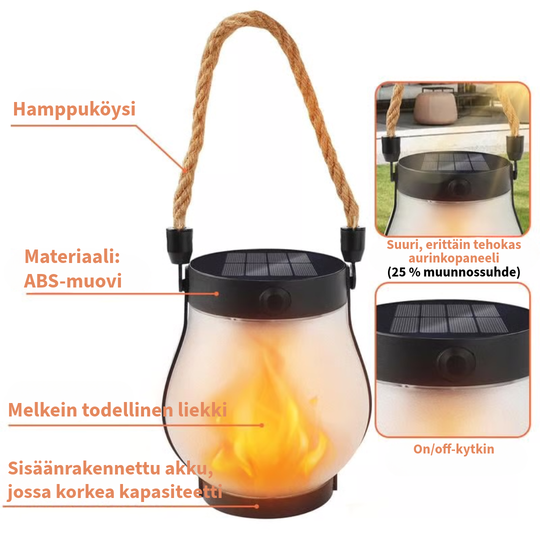 tanssivat lamput aurinkovalo lamppu