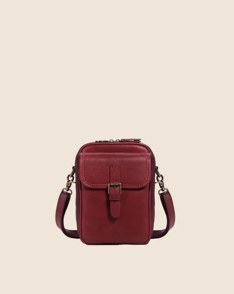 Monikäyttöinen nahkalaukku