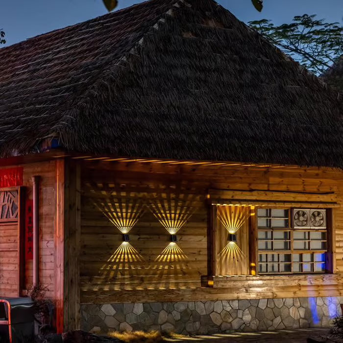 Vedenpitävä Ulkovalo Aurinkoenergialla