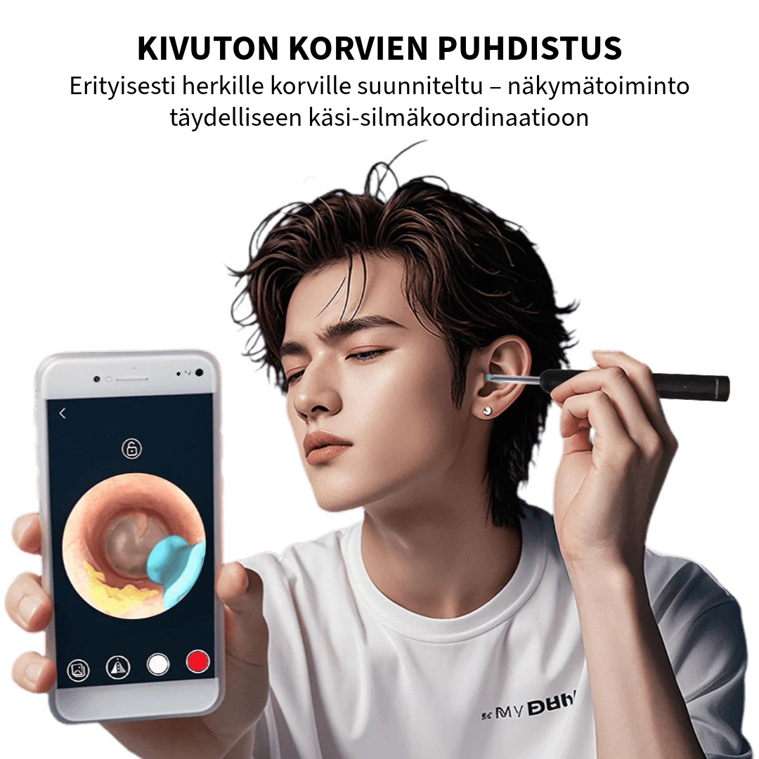 Ammattilaistason korvavahanpoistaja kameralla