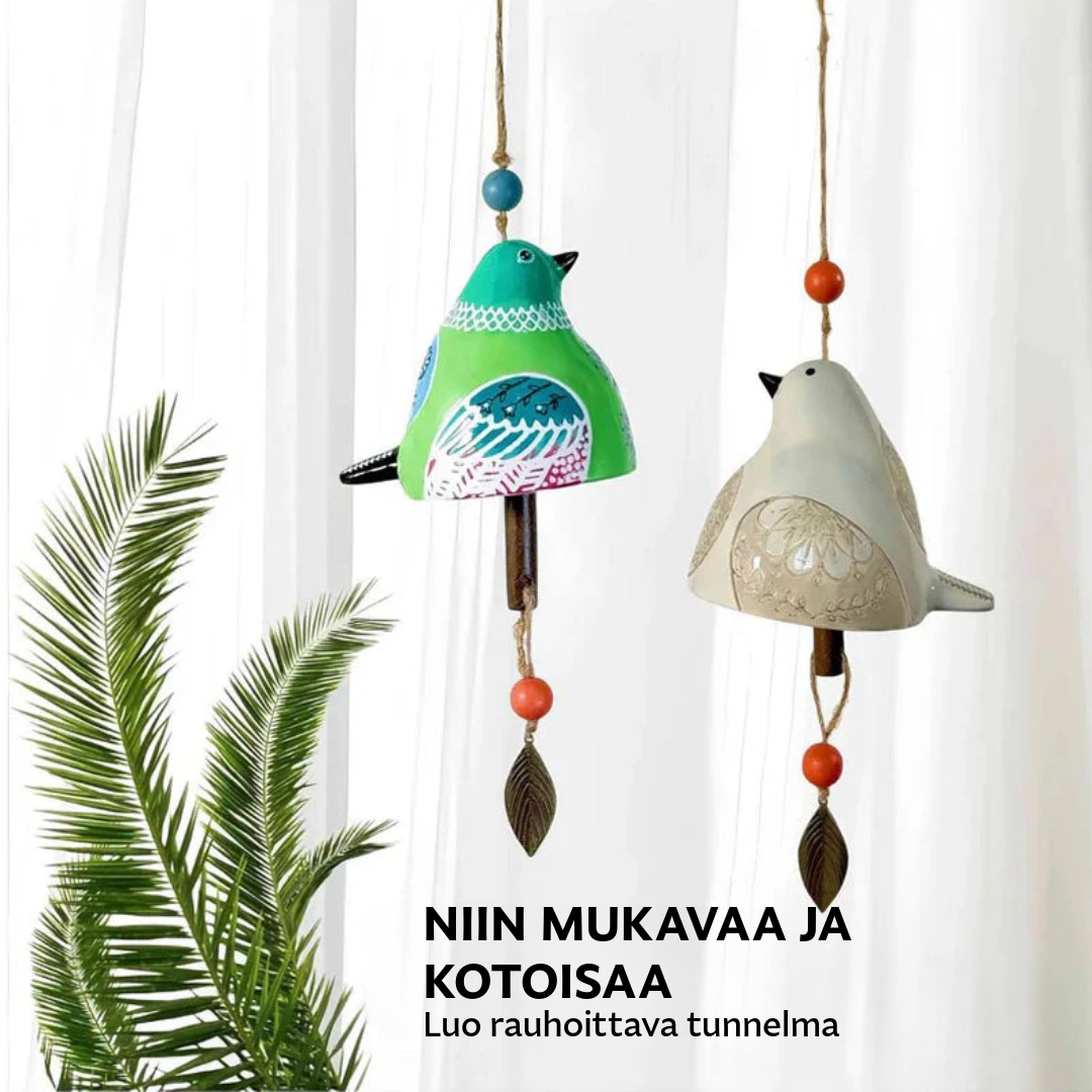 Tuulikellon teline linnunlaululla
