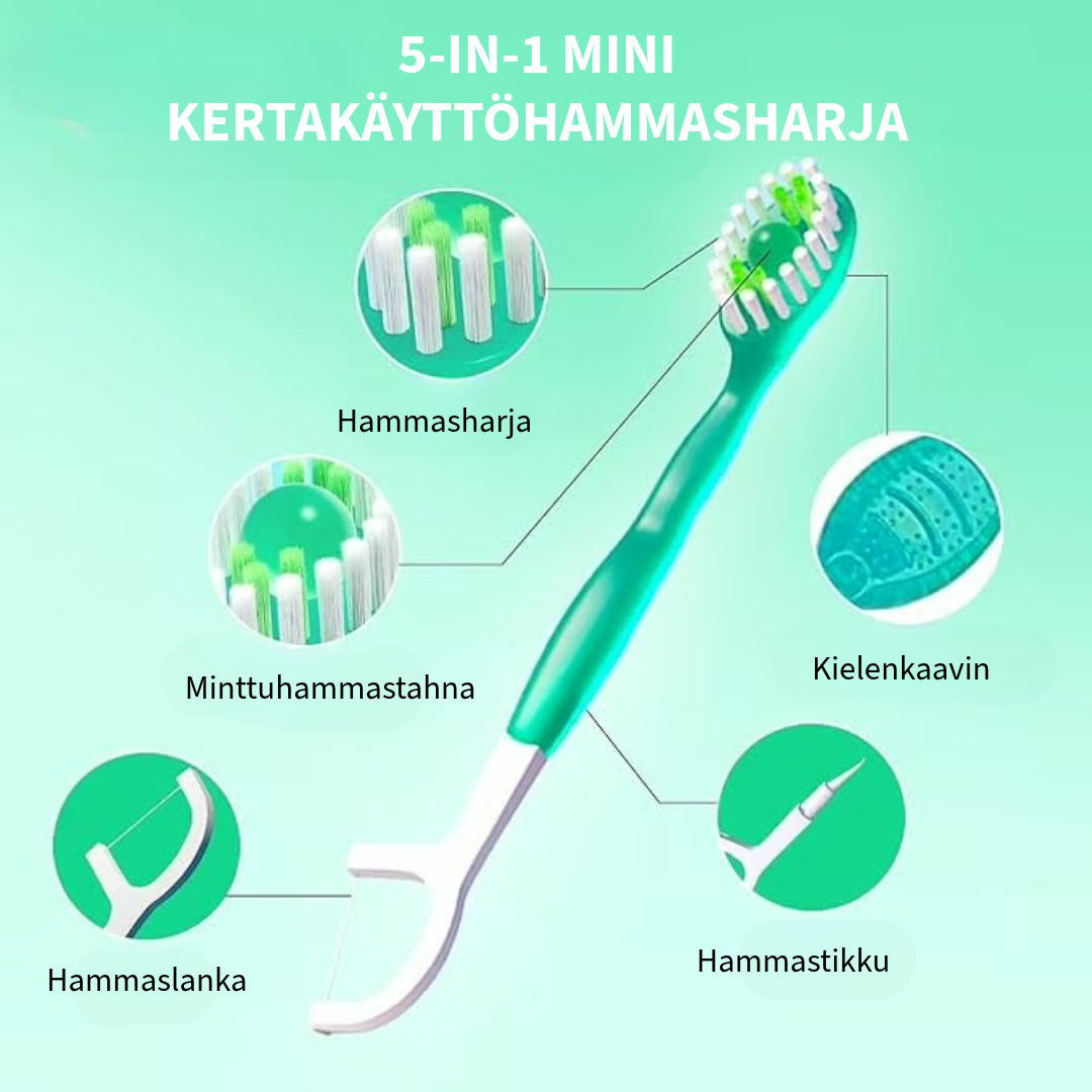 5-in-1 Mini-hammasharja