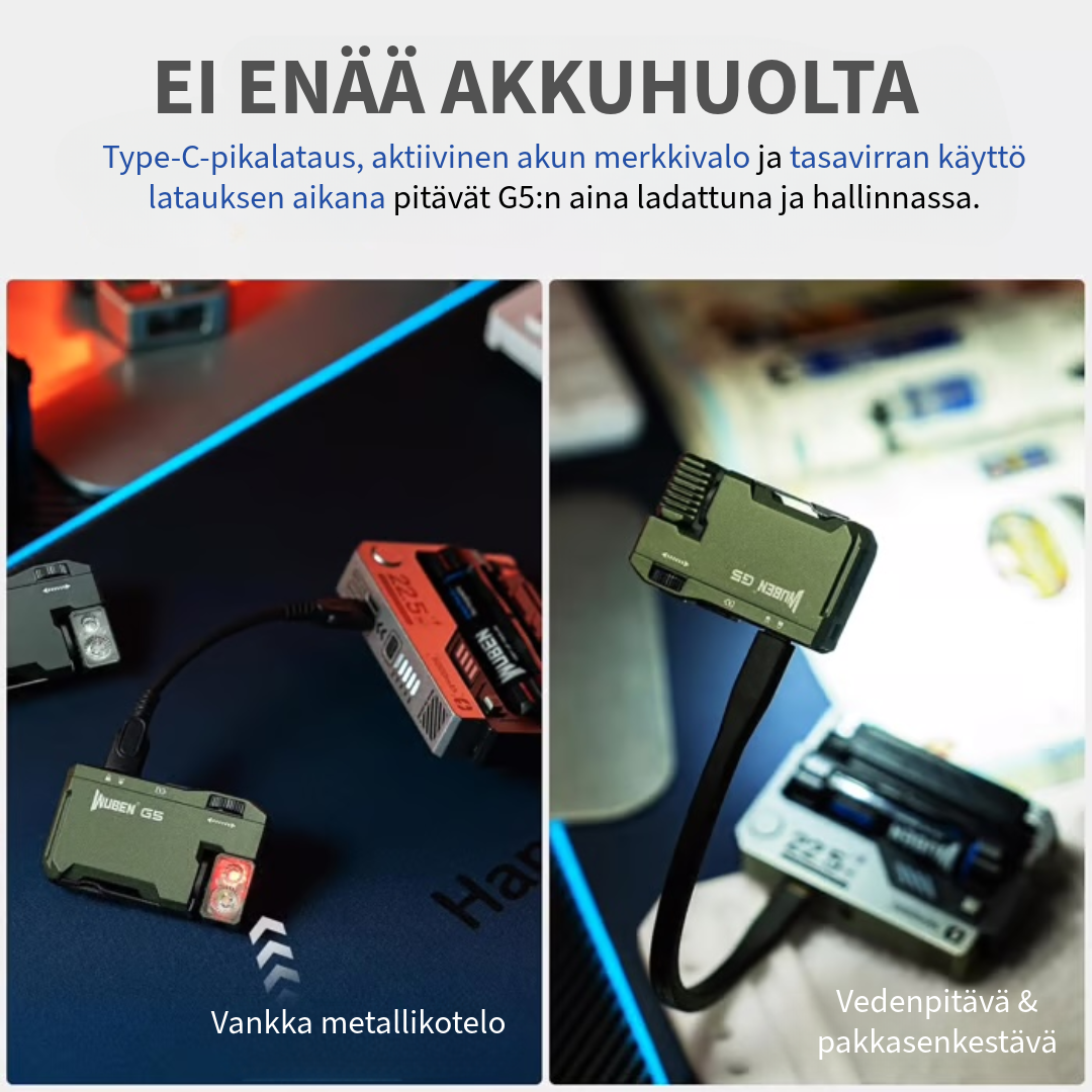 WUBEN™ G5 | Taskukokoinen LED-valaisin