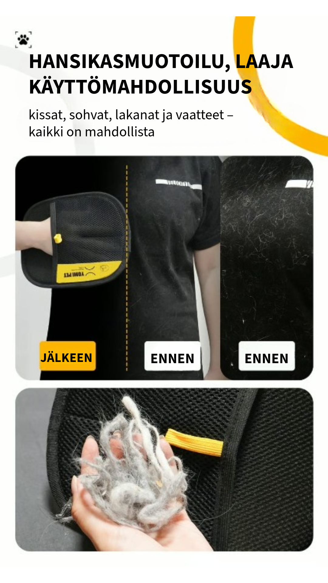 Sähköstaattinen karvanpoistohanska