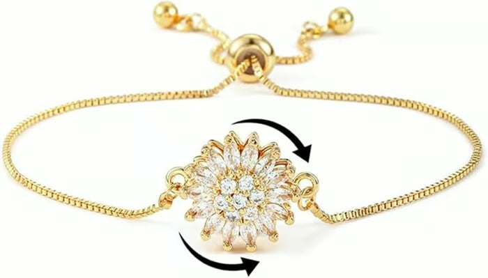 Ylellinen Auringonkukka-rannekoru