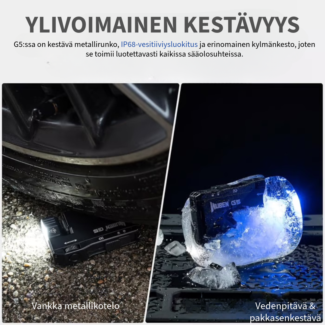 WUBEN™ G5 | Taskukokoinen LED-valaisin
