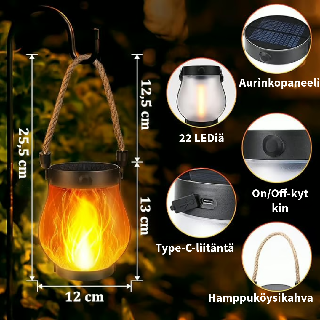 tanssivat lamput aurinkovalo lamppu