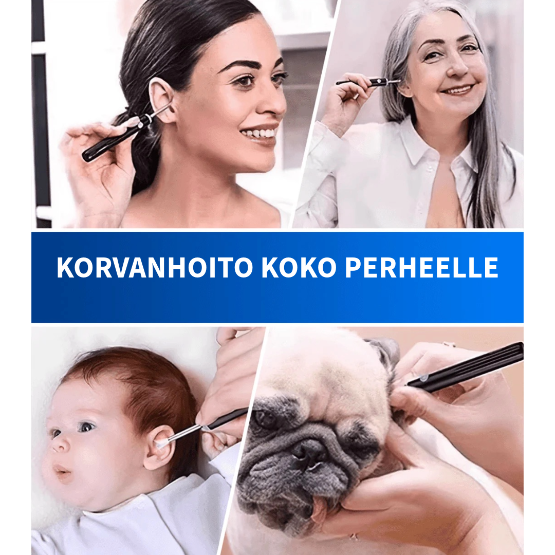 Ammattilaistason korvavahanpoistaja kameralla