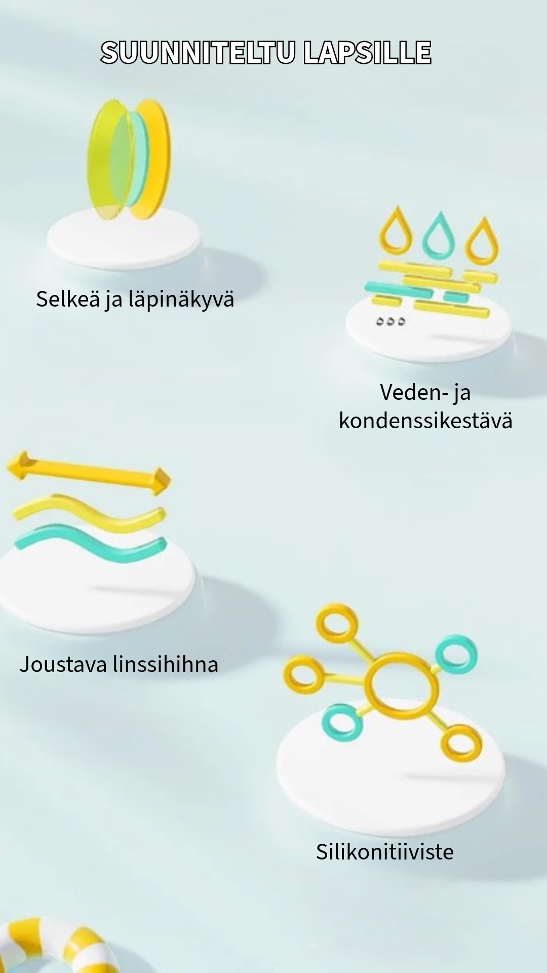 HD Anti-Huurtuva Uimilasit