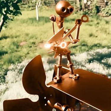 Käsintehty Metallinen Rumpali-Tuulipyörä