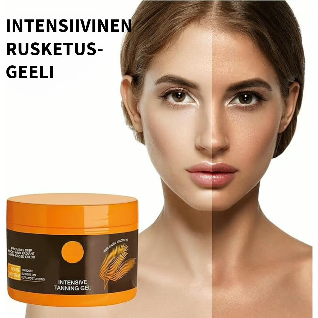 Itseruskettava geeli