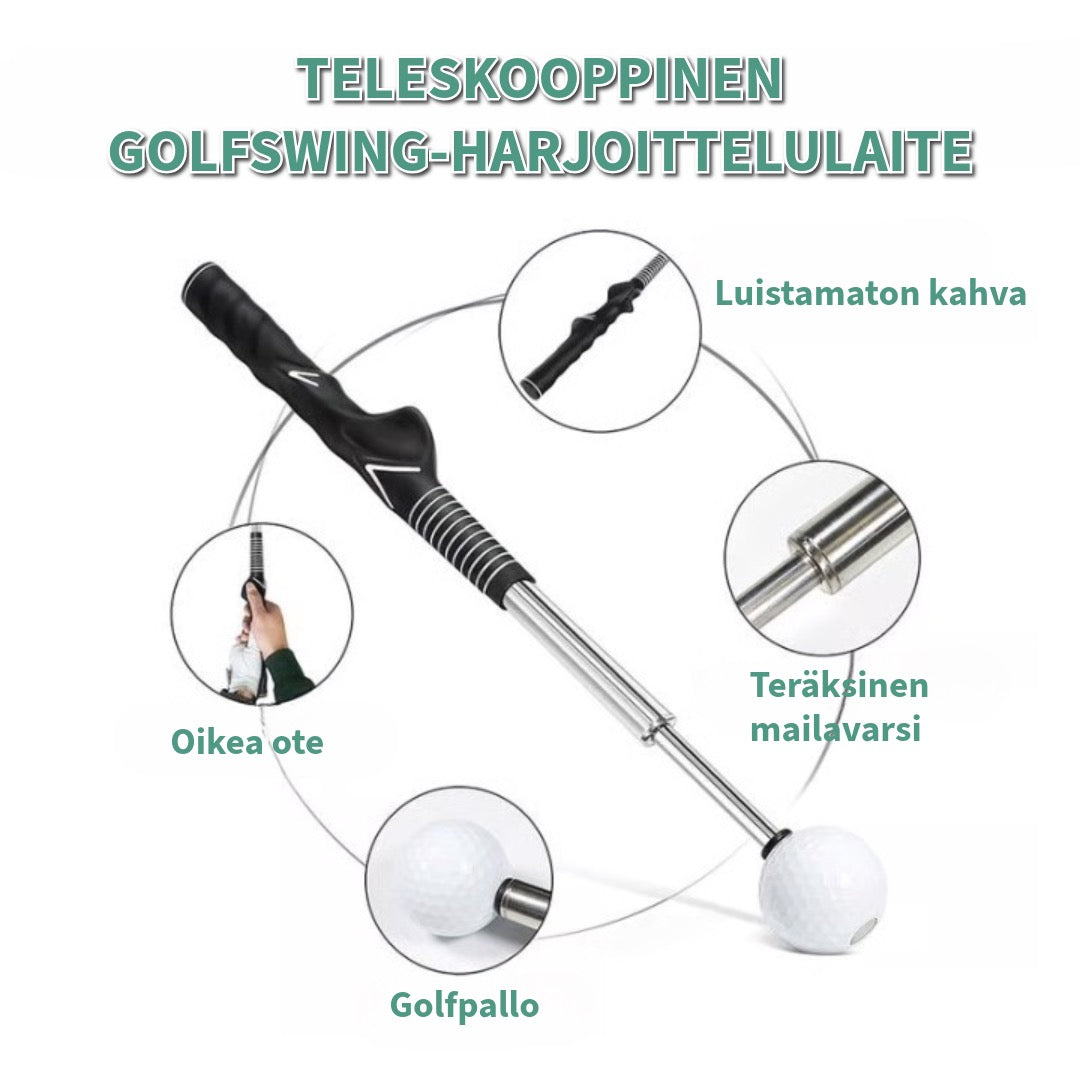 Teleskooppiklubi, laajennettava golfin harjoitusapu