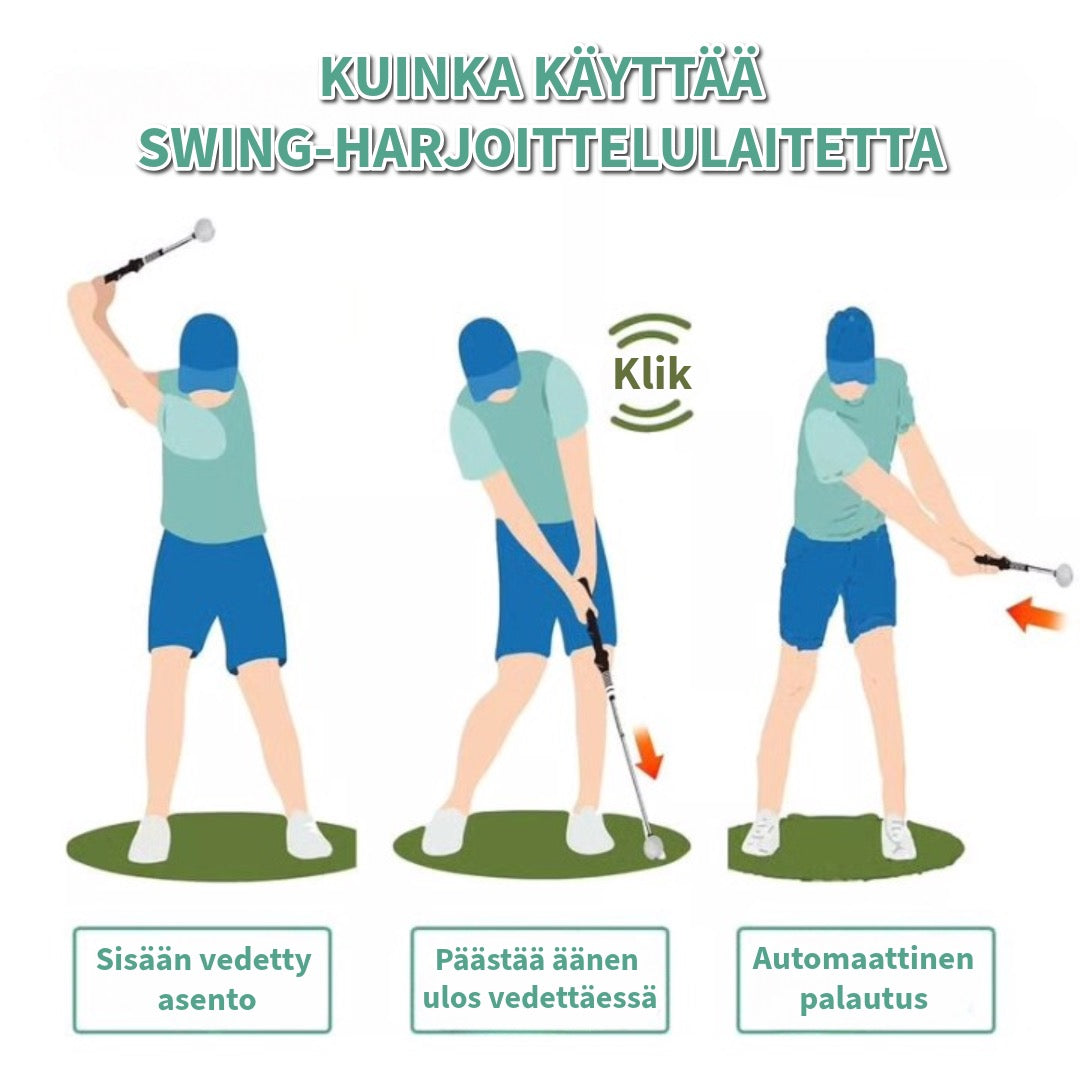 Teleskooppiklubi, laajennettava golfin harjoitusapu