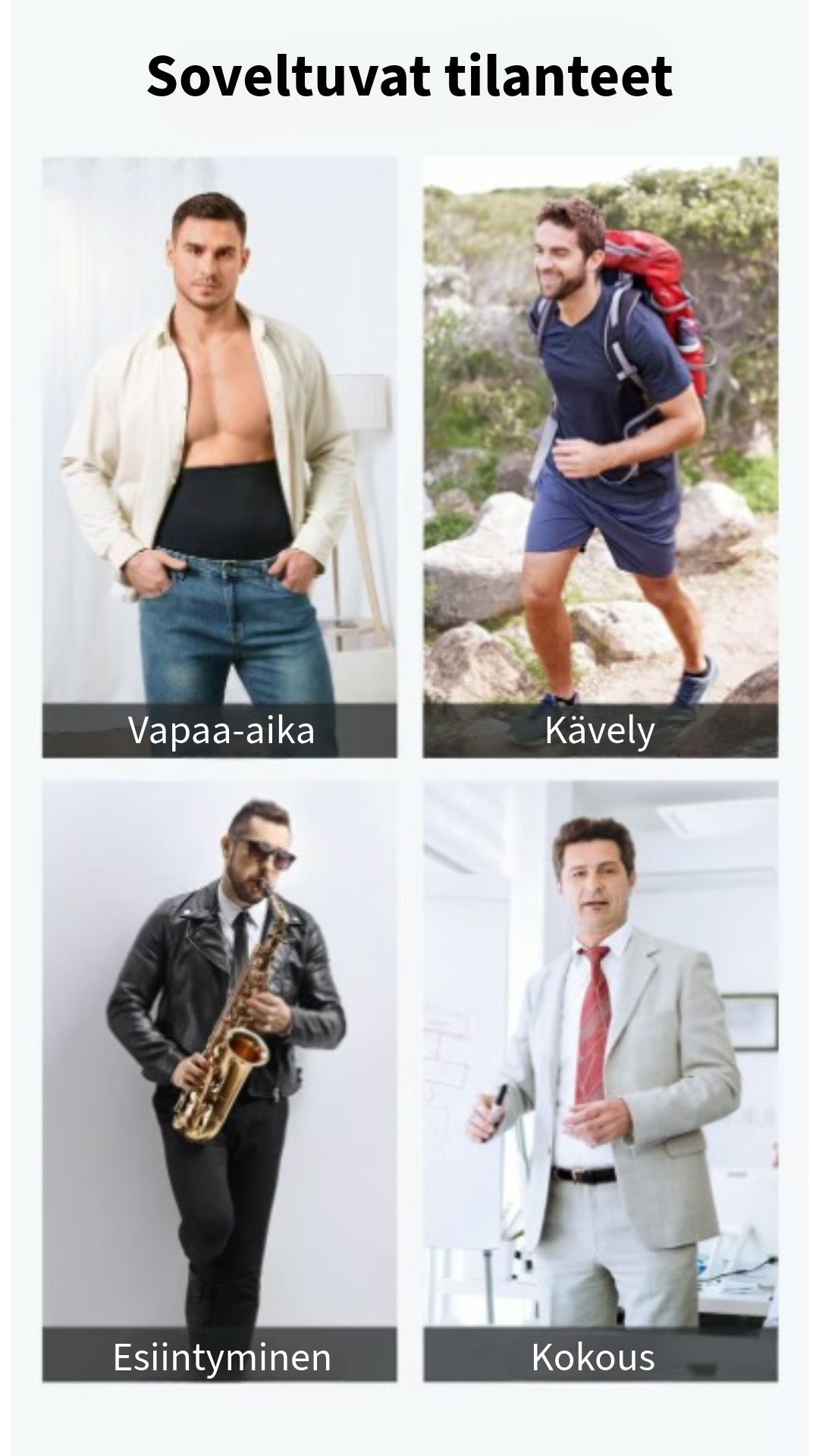 Muotoileva alusvaate miehille