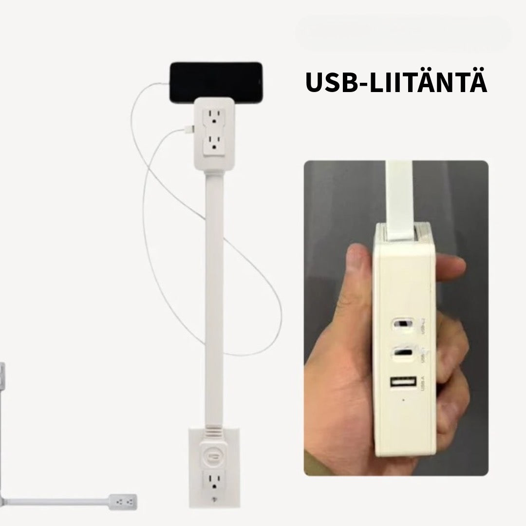 Kääntyvä Pistorasialaajennus