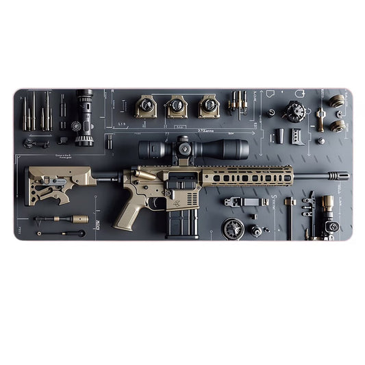 3D-sotilaallinen työpöytämatto