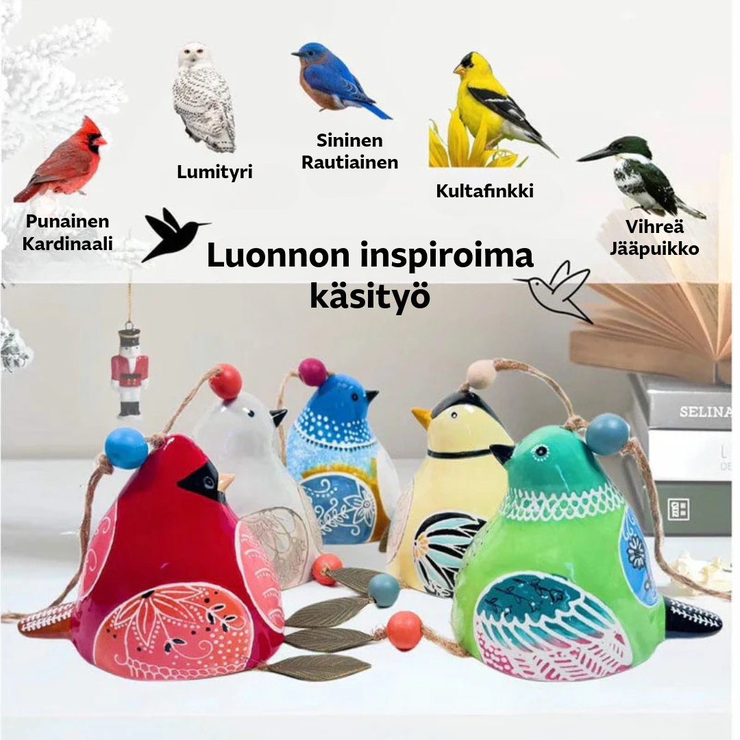 Tuulikellon teline linnunlaululla