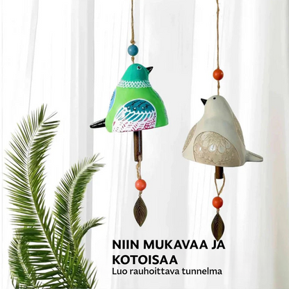Tuulikellon teline linnunlaululla