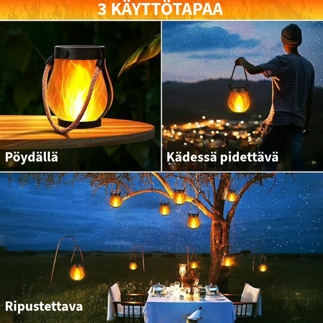 tanssivat lamput aurinkovalo lamppu