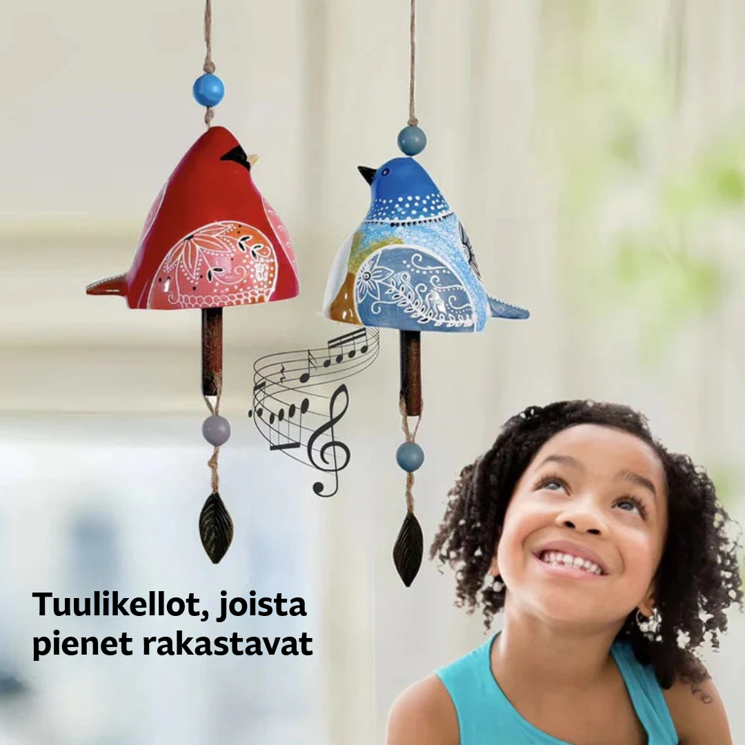 Tuulikellon teline linnunlaululla