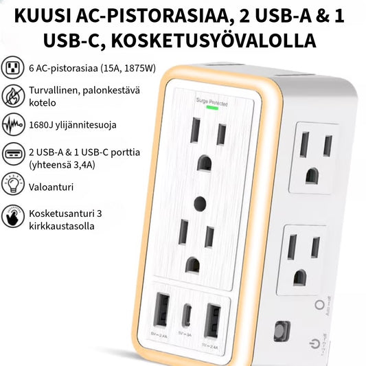 Ylijännitesuojattu Pistorasiapaneeli