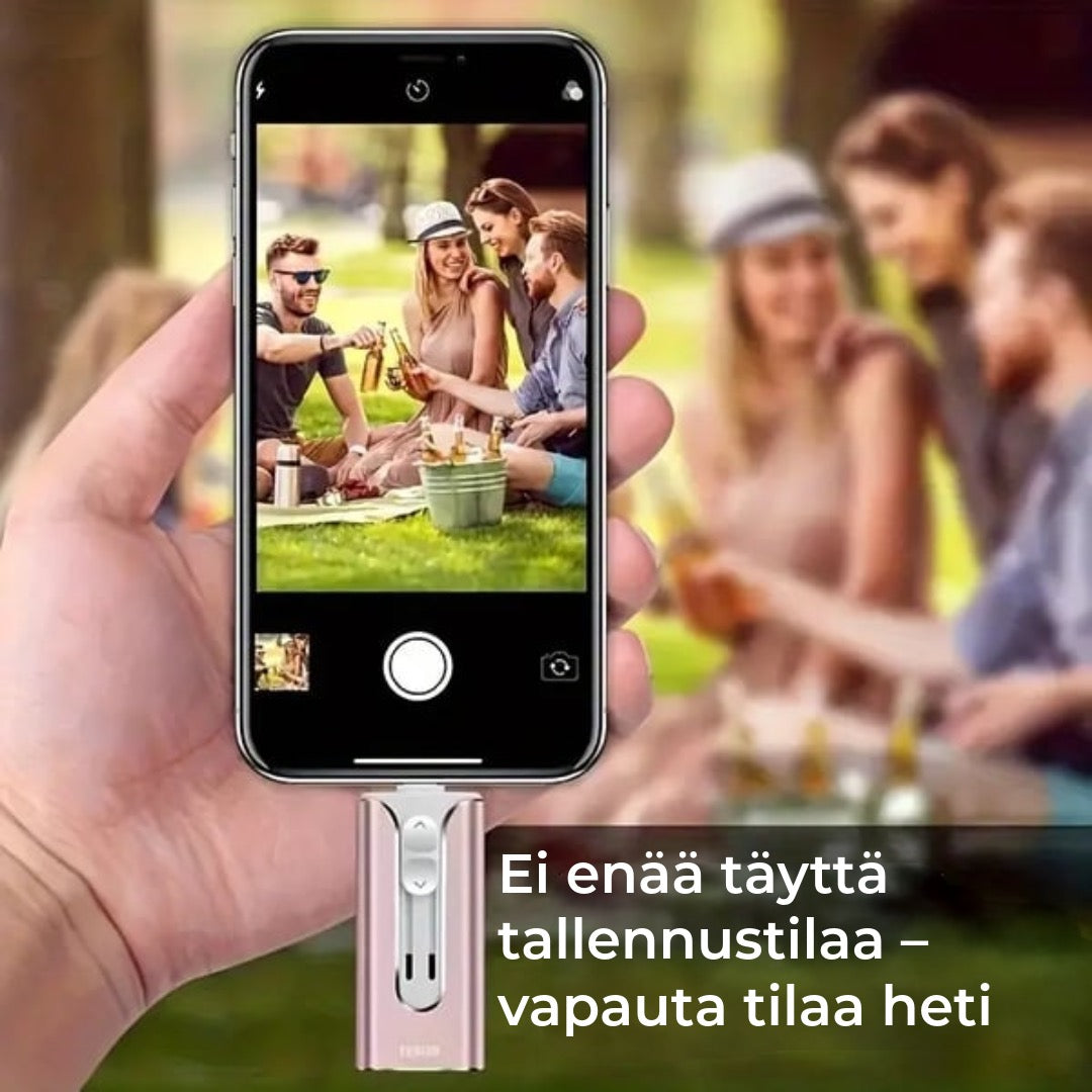 Ammattilaisen Flash-asema USB-C-sovittimella