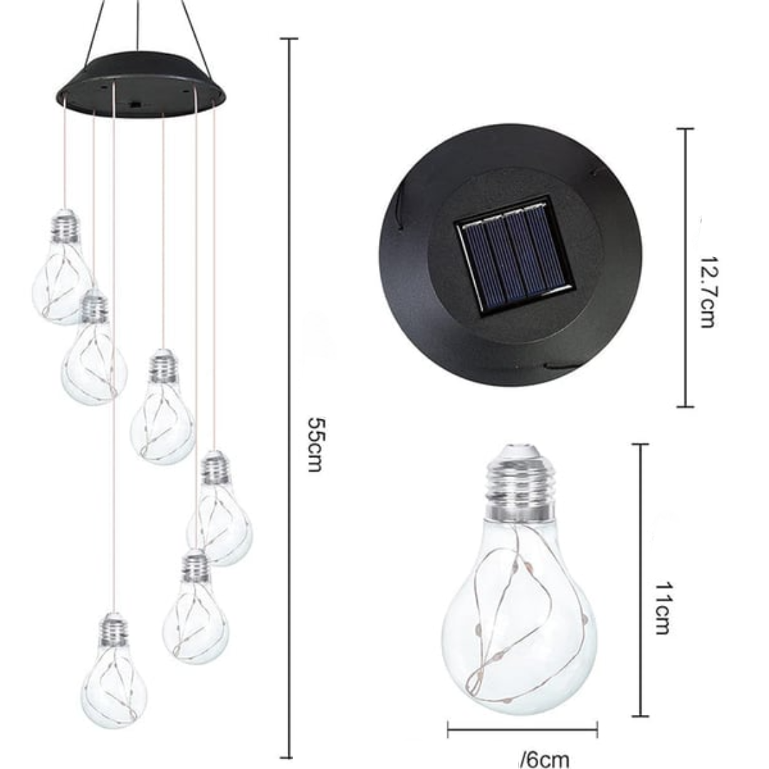 Värikkäät LED-aurinkovalaisimet