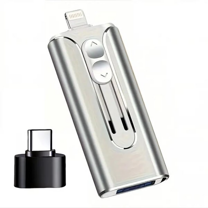 Ammattilaisen Flash-asema USB-C-sovittimella