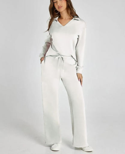 Casual Naisten Sweatsuit – 2-osainen setti pitkillä hihoilla